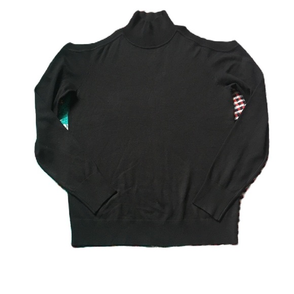 Cable & Gauge Open Shoulder Black Sweater Size M - Picture 1 of 8